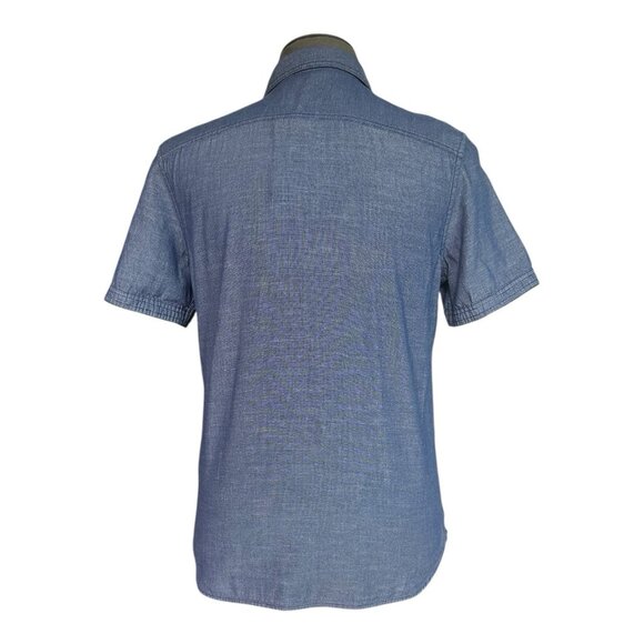 Men's Calvin Klein Jeans Surf The Web Denim Button-Up Shirt S NWT - Picture 3 of 5